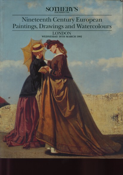 Nineteenth century European paintings, drawings and watercolors